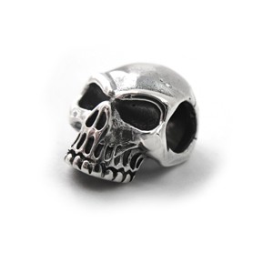 Sterling silver 3D Skull Slide Pendant